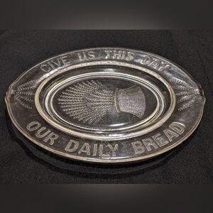 Laura Ingalls Wilder Give Us This Day Our Daily Bread antique plate